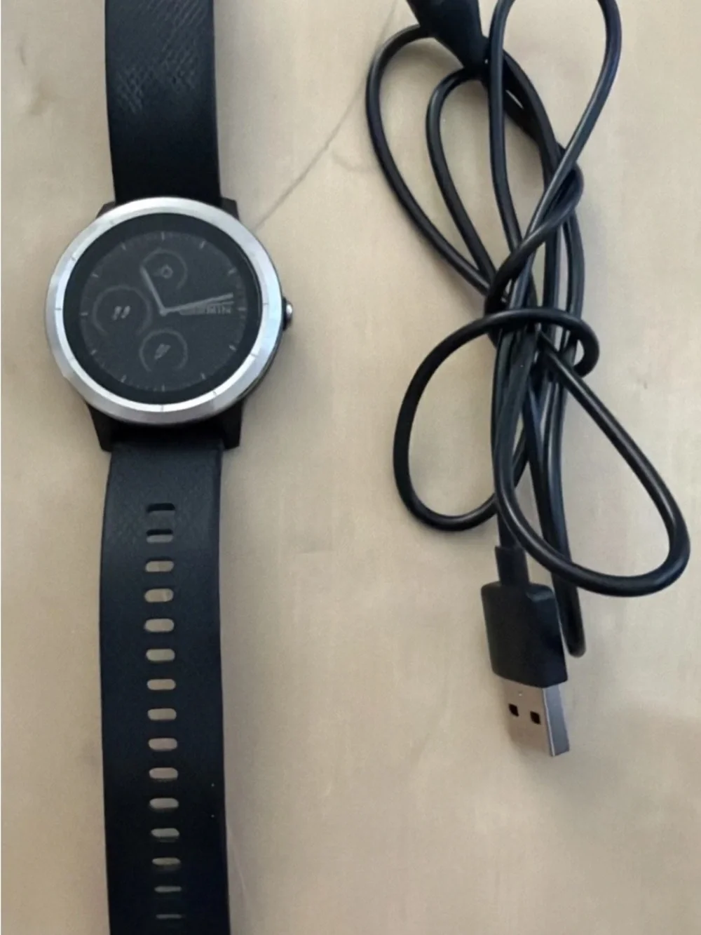 Garmin vivoactive 3 30.4mm Stainless Steel Smartwatch - Black (010-01769-01)